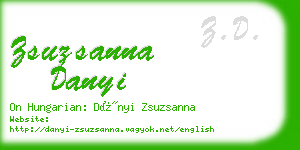 zsuzsanna danyi business card
